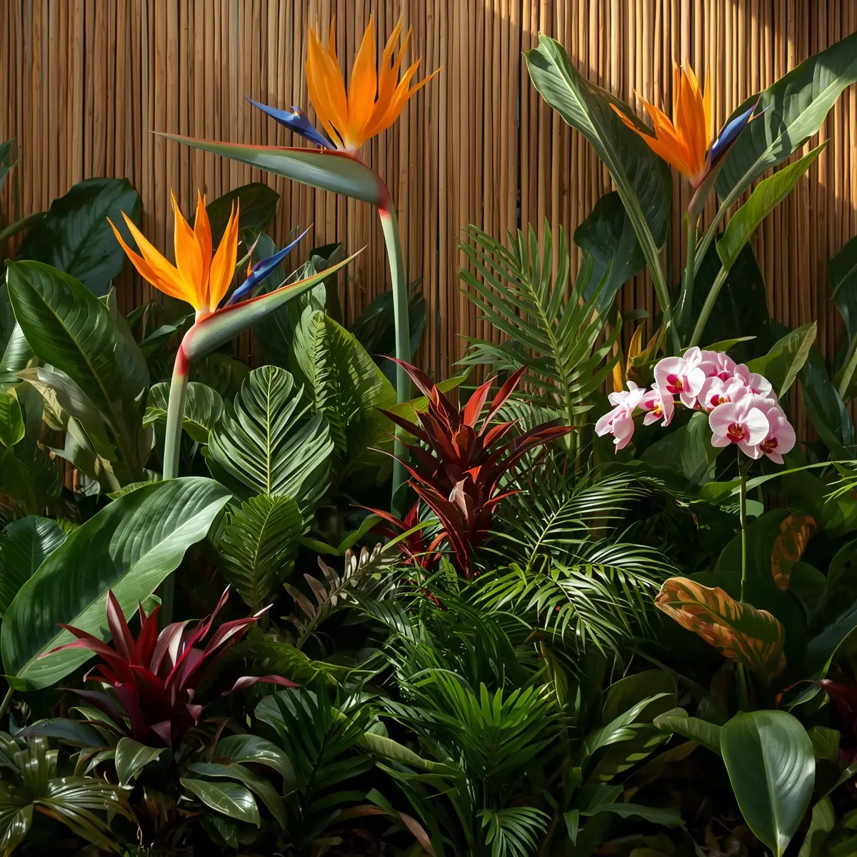 Exotic tropical plant collection