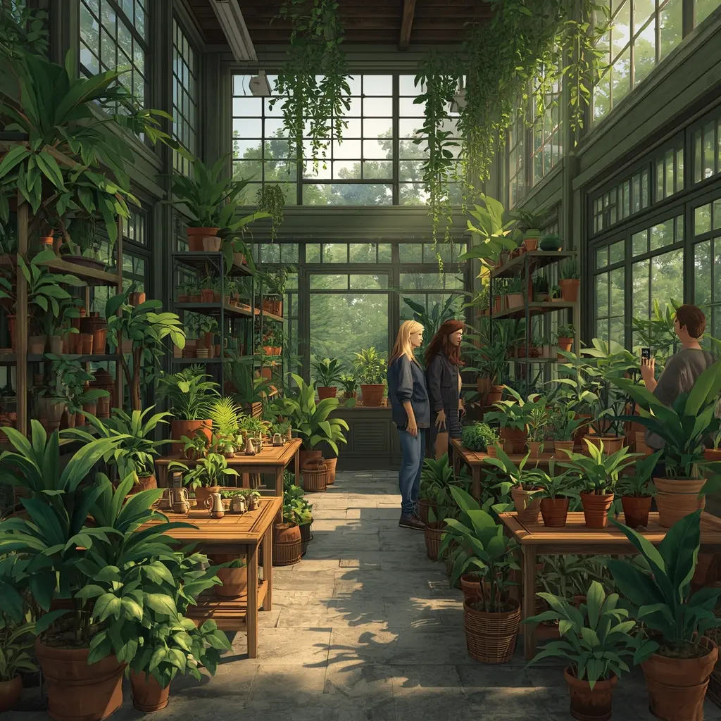 Plant shop interior
